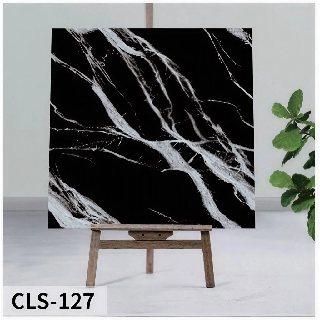 Placa Adesiva 120cmX280cm Mármore Parede Vinilica Lavável Impermeável Visual Premium Sem Obra