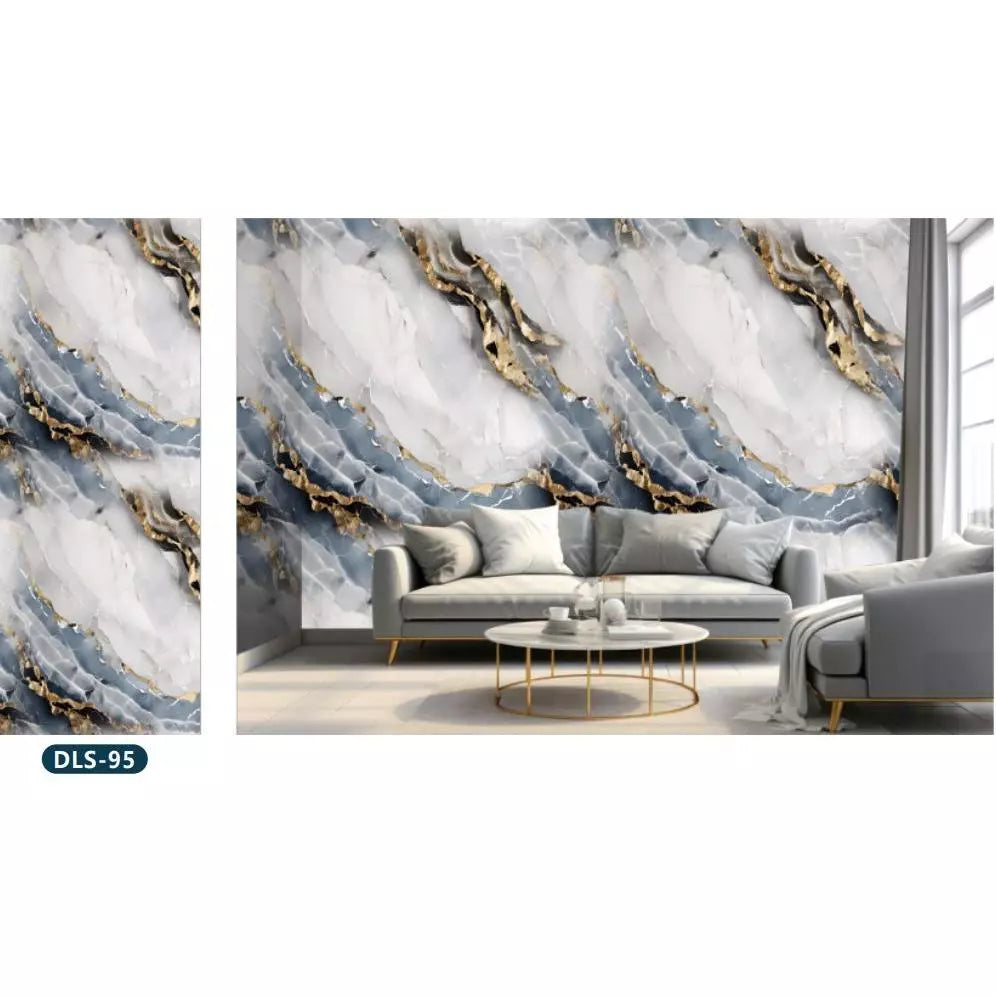 Placa Adesiva 120cmX280cm Mármore Parede Vinilica Lavável Impermeável Visual Premium Sem Obra