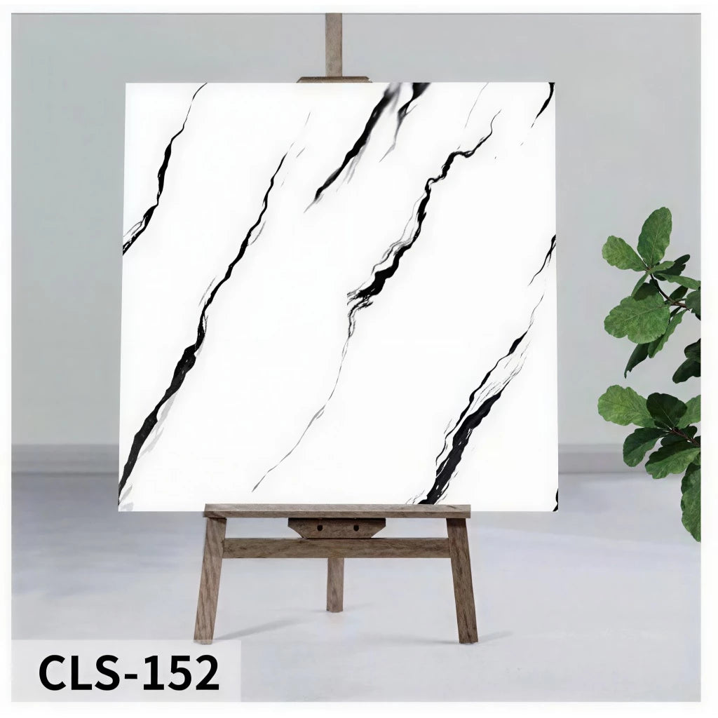 Placa Adesiva 120cmX280cm Mármore Parede Vinilica Lavável Impermeável Visual Premium Sem Obra