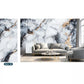 Placa Adesiva 120cmX280cm Mármore Parede Vinilica Lavável Impermeável Visual Premium Sem Obra