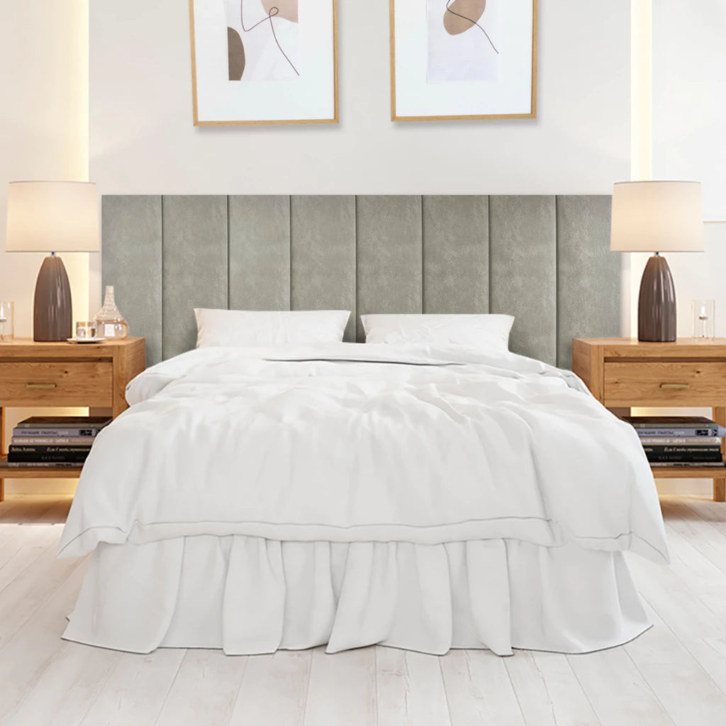 Cabeceira Modular Estofada Premium Elegance – Painel Adesivo Sem Furos para Cama Box Casal, Queen e King